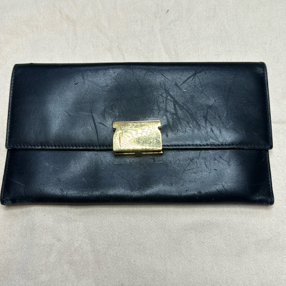 Black ferragamo wallet